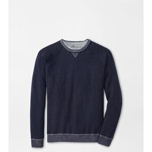 Peter Millar Hartford Crewneck 2XL Navy Cotton Merino $230